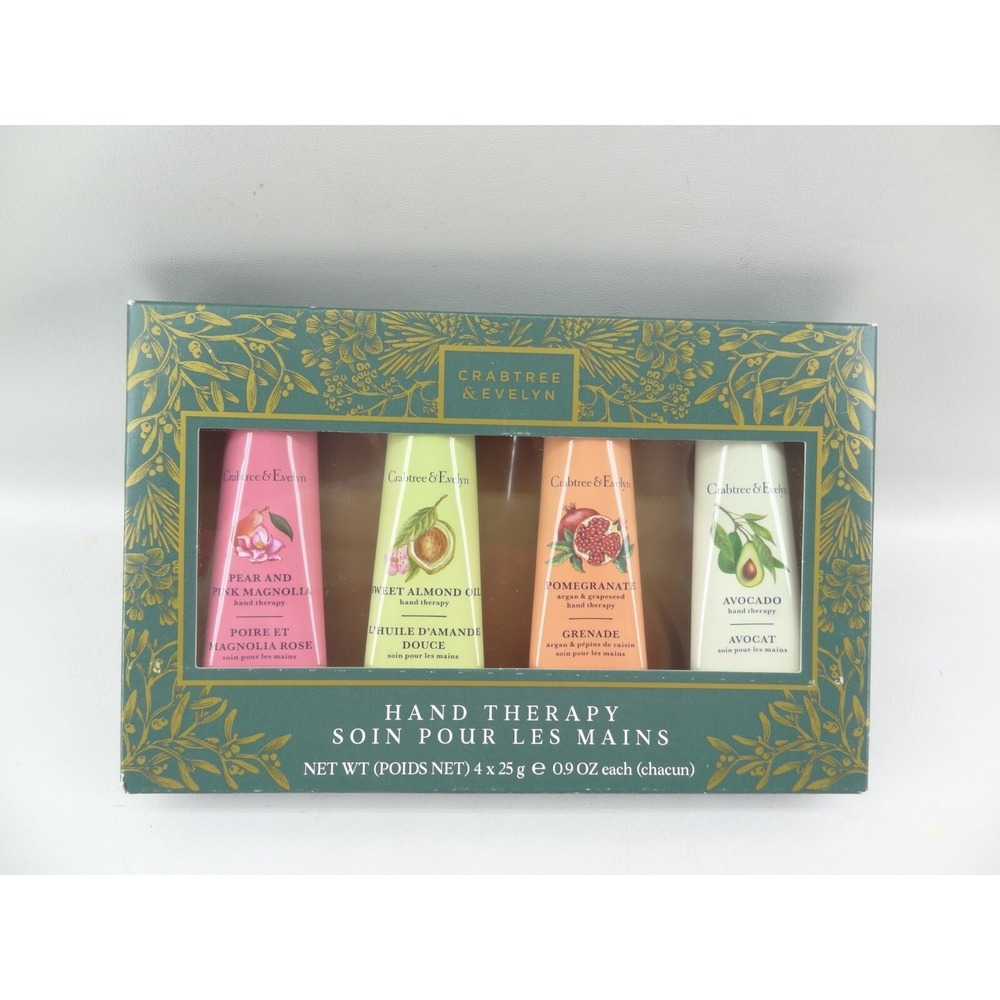 Crabtree Evelyn Hand Therapy 4 Assorted Scents .9‎ oz Each
